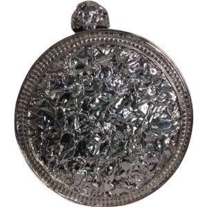 Silver Bottle Shape Bag with Precious Stone